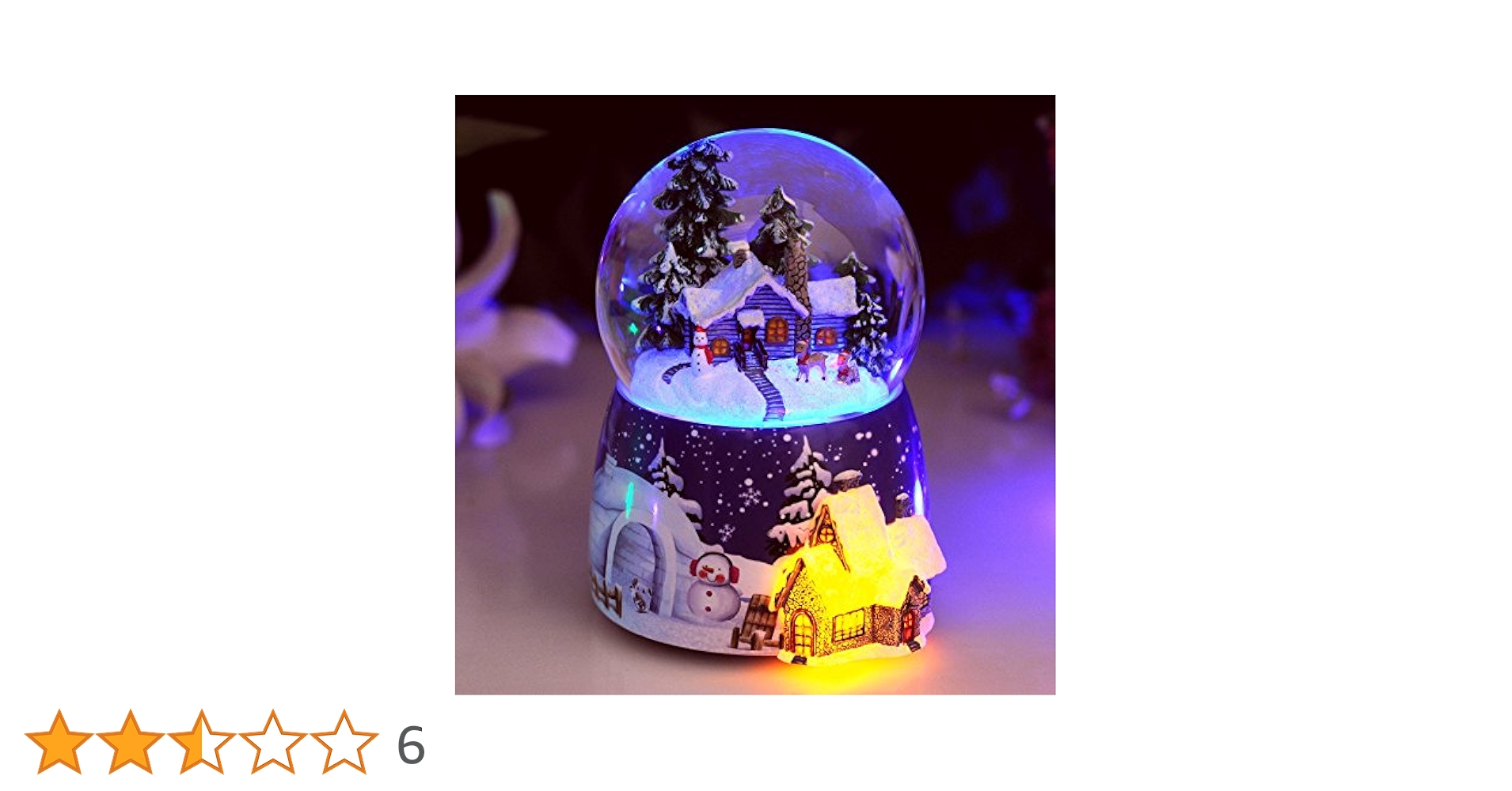 Amazon | スノードーム クリスマスオルゴール クリスマススノー